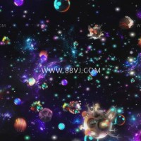 全息投影，星空宇宙全息投影，88vj全息投影素材
